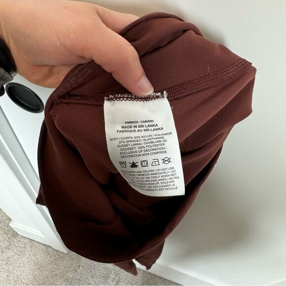 Nike Yoga Lux High Rise 7/8 Leggings Rust Brown Size XS - Picture 6 of 8